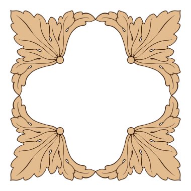 Klasik Barok süsleme vektör 