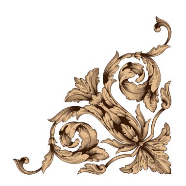 Klasik Barok süsleme vektör 