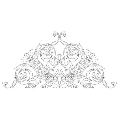 Klasik Barok süsleme vektör 