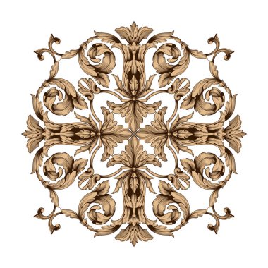 Klasik Barok süsleme vektör 