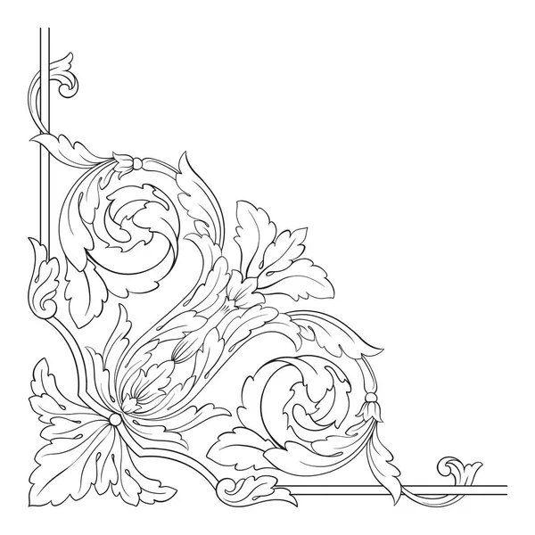 Klasik Barok süsleme vektör 