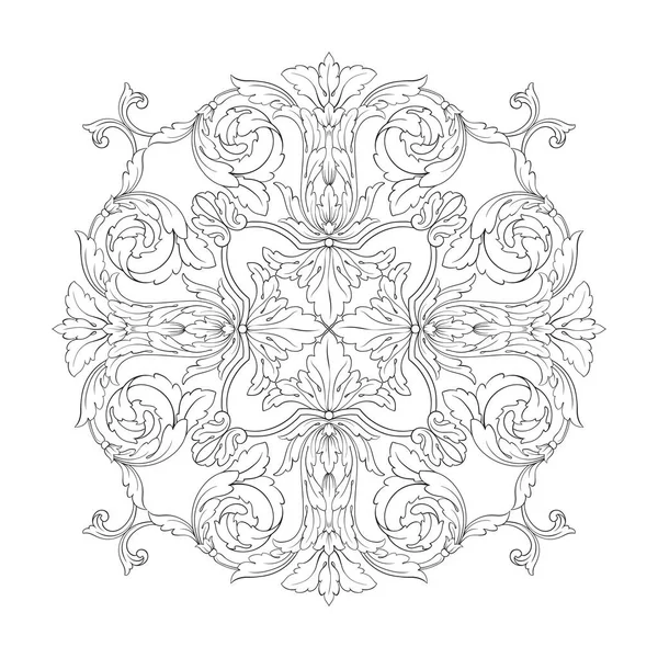 Klasik Barok süsleme vektör 