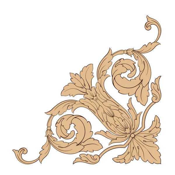 Vettore ornamento barocco classico — Vettoriale Stock