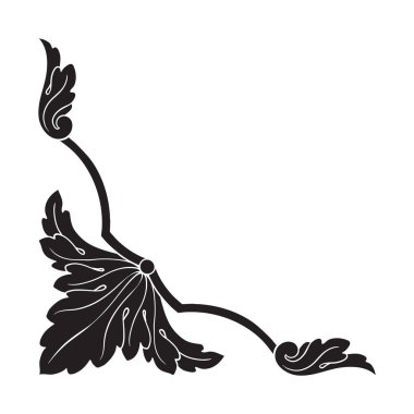 Klasik Barok süsleme vektör 