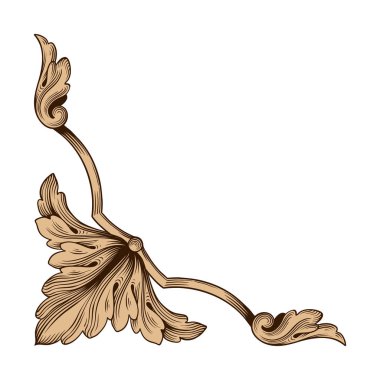 Klasik Barok süsleme vektör 