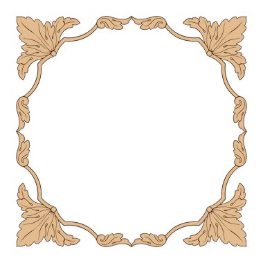 Klasik Barok süsleme vektör 