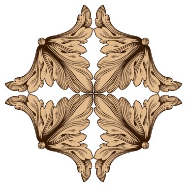 Klasik Barok süsleme vektör 