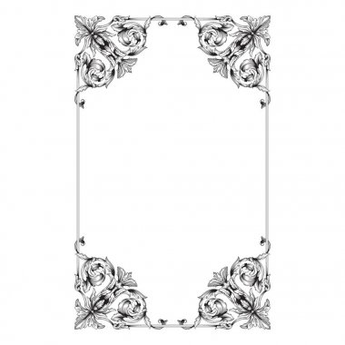 Klasik Barok süsleme vektör 