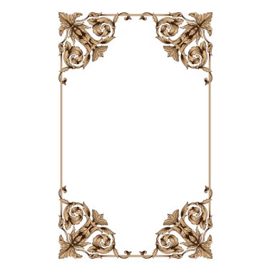 Klasik Barok süsleme vektör 