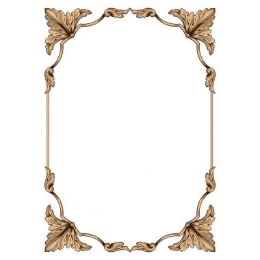 Klasik vintage Barok süsleme.