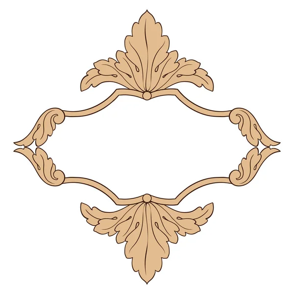 Klassieke vintage barok ornament. — Stockvector