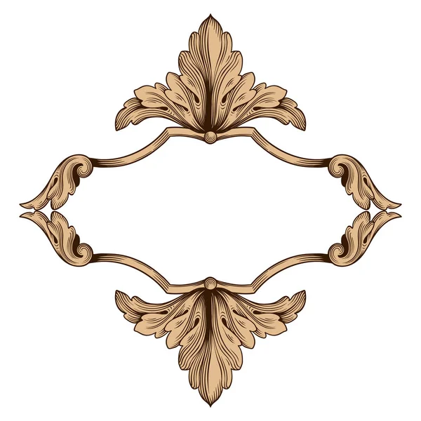Klasik vintage Barok süsleme.