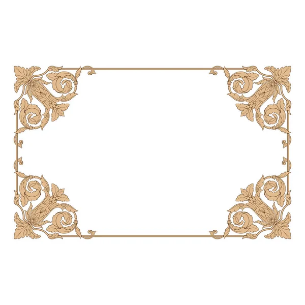 Klasik vintage Barok süsleme.