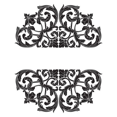 Klasik Barok süsleme vektör 