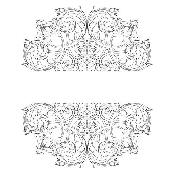 Klasik Barok süsleme vektör 