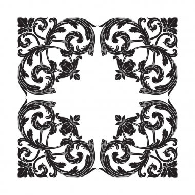 Klasik Barok süsleme vektör 