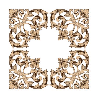 Klasik Barok süsleme vektör 