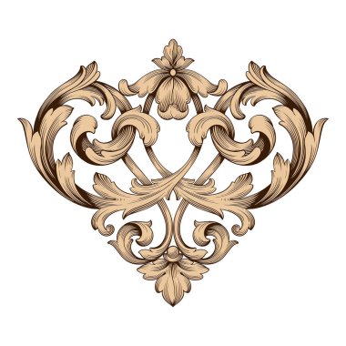 Klasik Barok süsleme vektör 