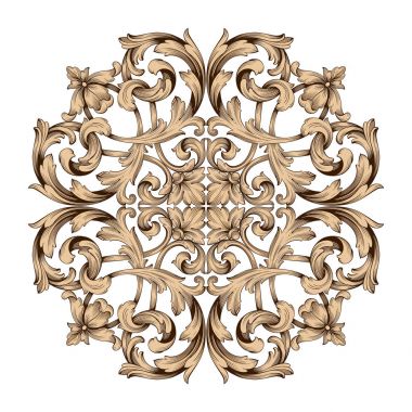 Klasik Barok süsleme vektör 
