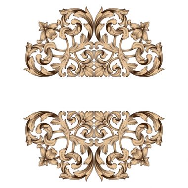 Klasik Barok süsleme vektör 