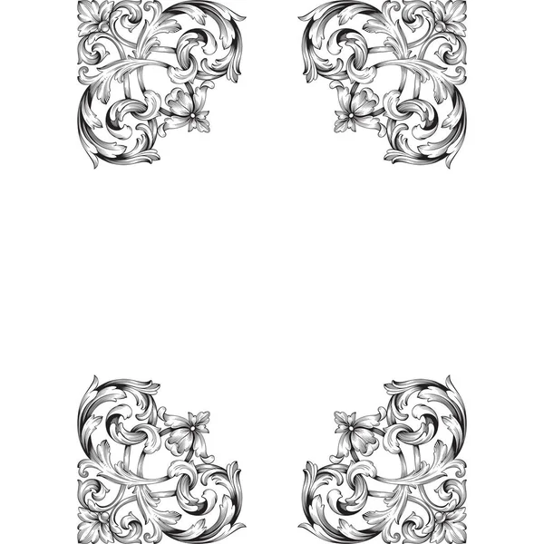 Klasik Barok süsleme vektör 