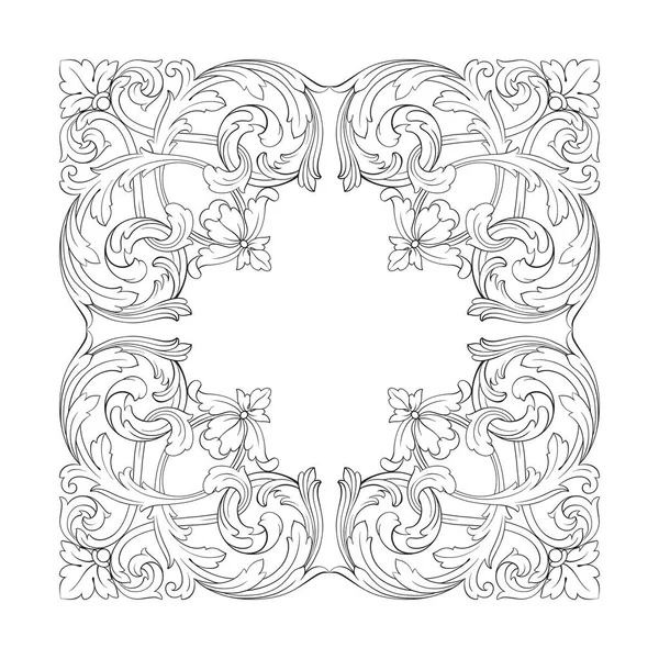 Vector clásico ornamento barroco — Vector de stock