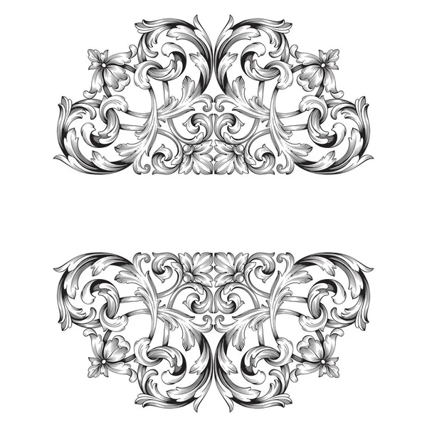 Klasik Barok süsleme vektör 