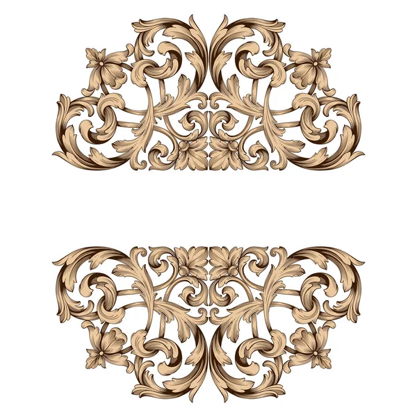 古典的巴洛克装饰矢量 — 图库矢量图片