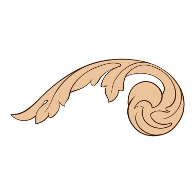 Klasik Barok süsleme vektör 