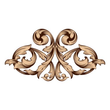 Klasik Barok süsleme vektör 