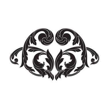 Klasik Barok süsleme vektör 