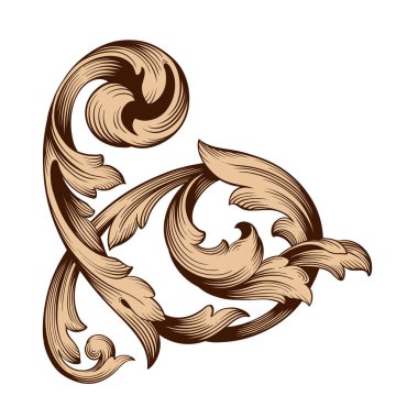 Klasik Barok süsleme vektör 