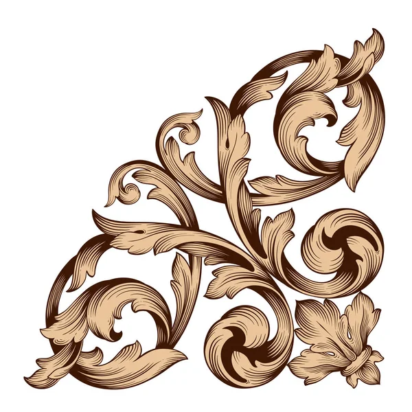 Klasik Barok süsleme vektör — Stok Vektör