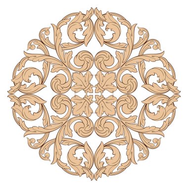 Klasik Barok süsleme vektör 