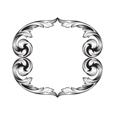 Klasik Barok süsleme vektör 