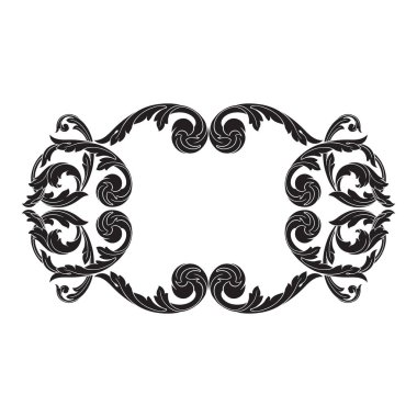 Klasik Barok süsleme vektör 