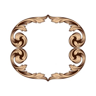 Klasik Barok süsleme vektör 