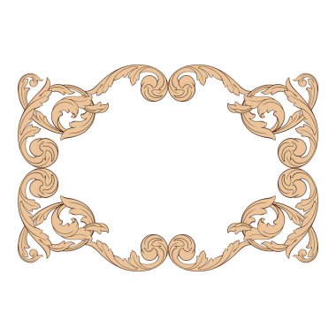 Klasik Barok süsleme vektör 