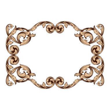 Klasik Barok süsleme vektör 