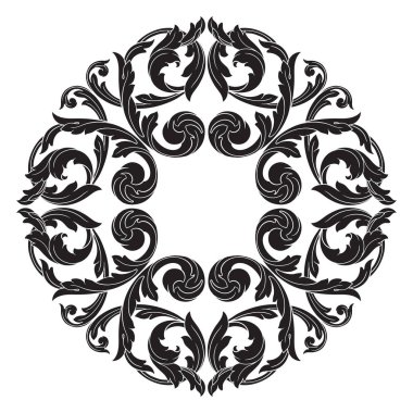 Klasik Barok süsleme vektör 