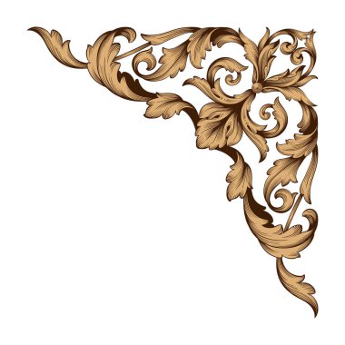 Klasik Barok süsleme vektör 