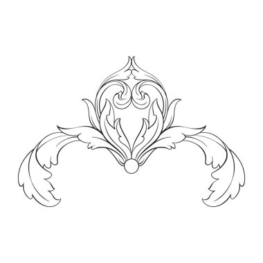 Klasik Barok süsleme vektör 