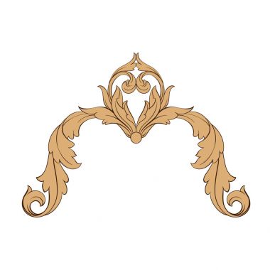 Klasik Barok süsleme vektör 