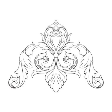 Klasik Barok süsleme vektör 