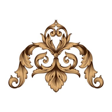 Klasik Barok süsleme vektör 