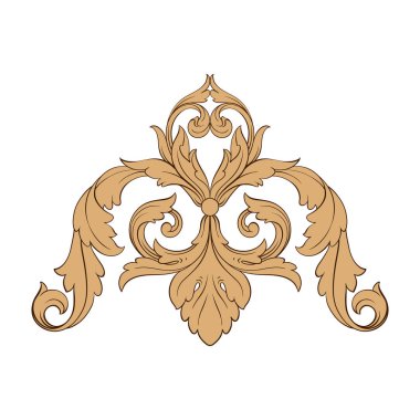 Klasik Barok süsleme vektör 