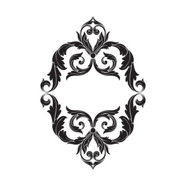 Klasik Barok süsleme vektör 