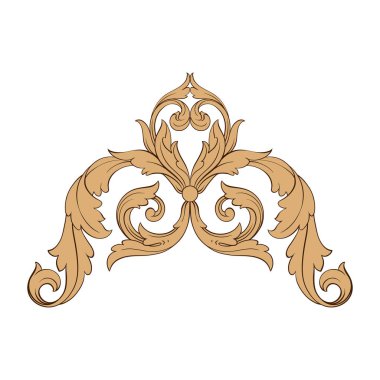 Klasik Barok süsleme vektör 