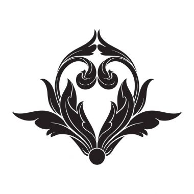 Klasik Barok süsleme vektör 