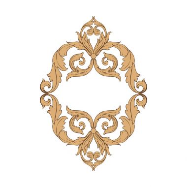 Klasik Barok süsleme vektör 